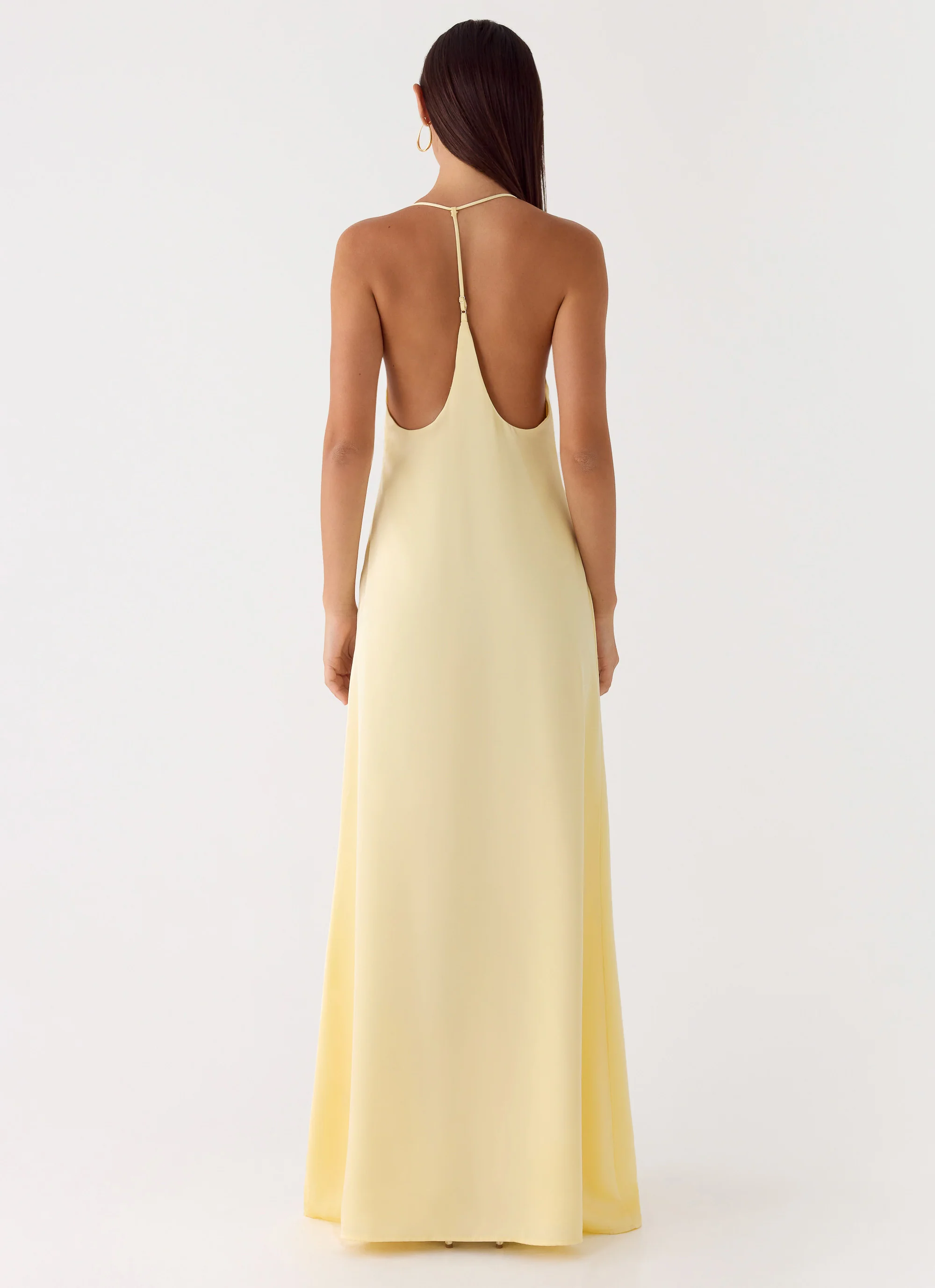 Fine Line Maxi Dress - Yellow
