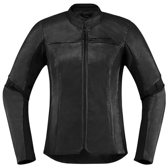 Icon Overlord Leather - Black Motorcycle JacketRef: IC0704