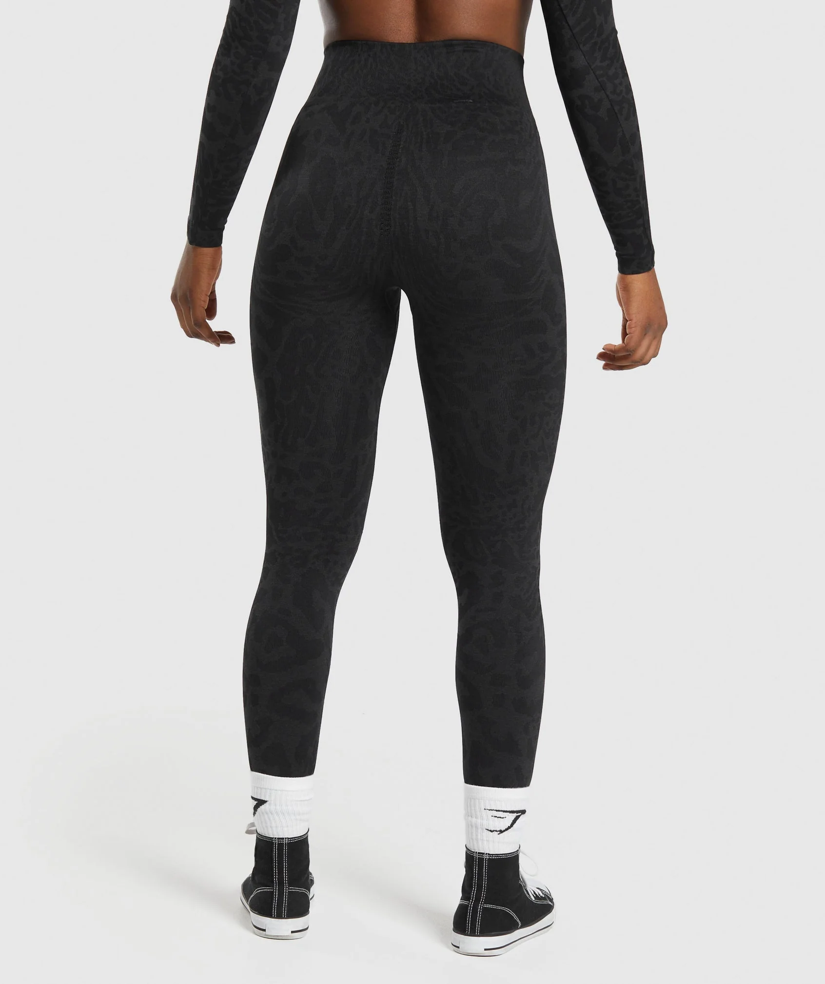 Adapt Safari Seamless Leggings Black/Asphalt Grey