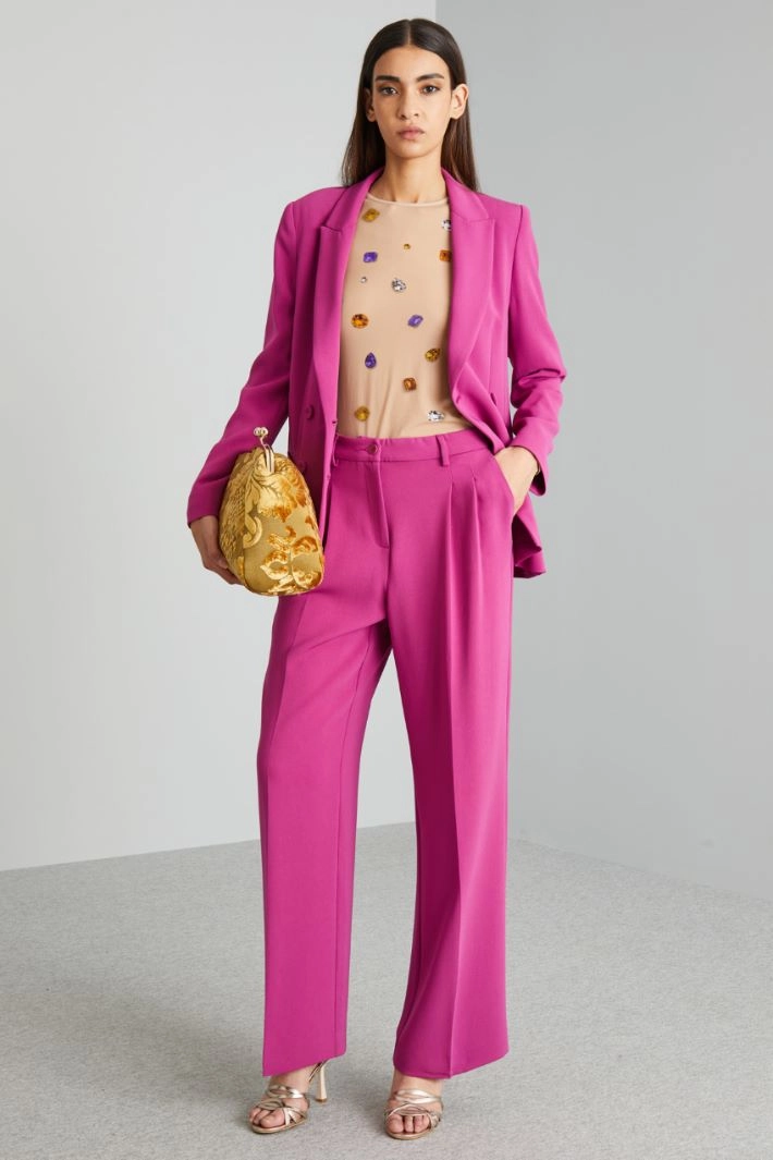 Cady palazzo trousers - CYCLAMEN