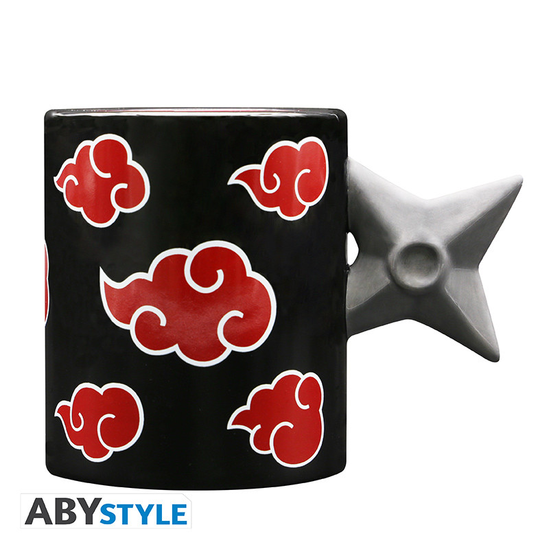 NARUTO SHIPPUDEN Mug 3D handle Shuriken Akatsuki