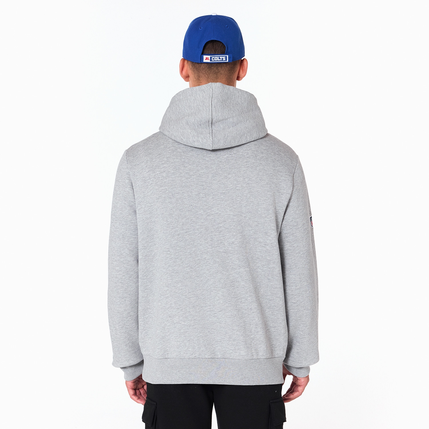 Indianapolis Colts Logo Hoodie NFL Sweatshirt Grey