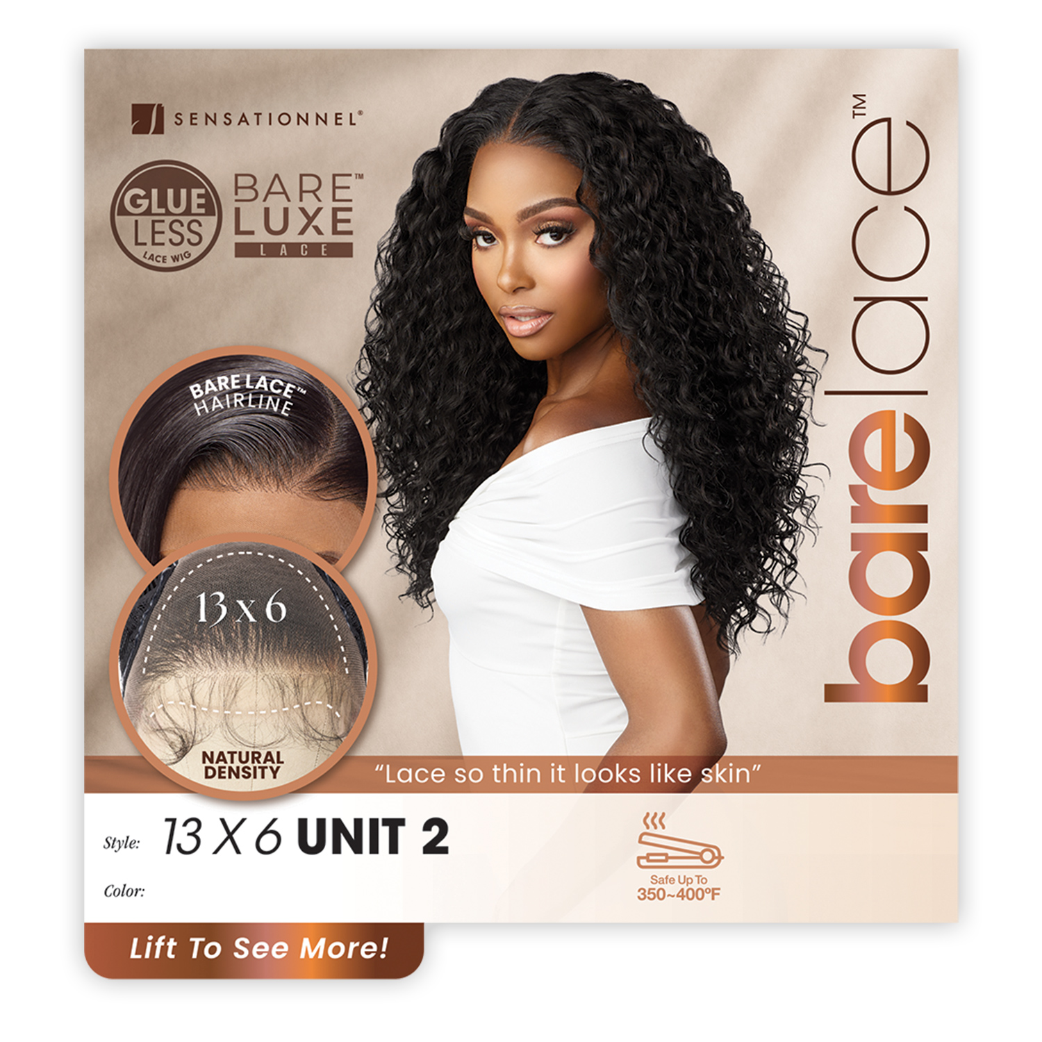 Sensationnel HD Lace Front Wig Glueless BareLace 13X6 Unit 2
