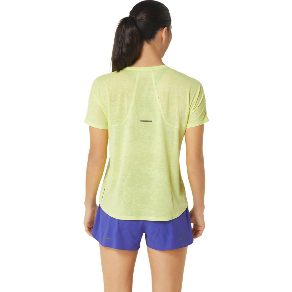 asics Metarun Pattern Short Sleeve Top Women - glow yellow