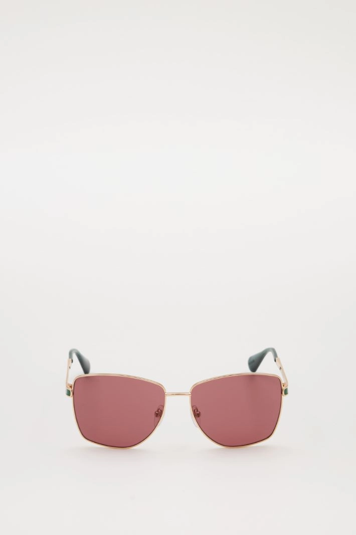 Thin frame glasses - BORDEAUX GREEN