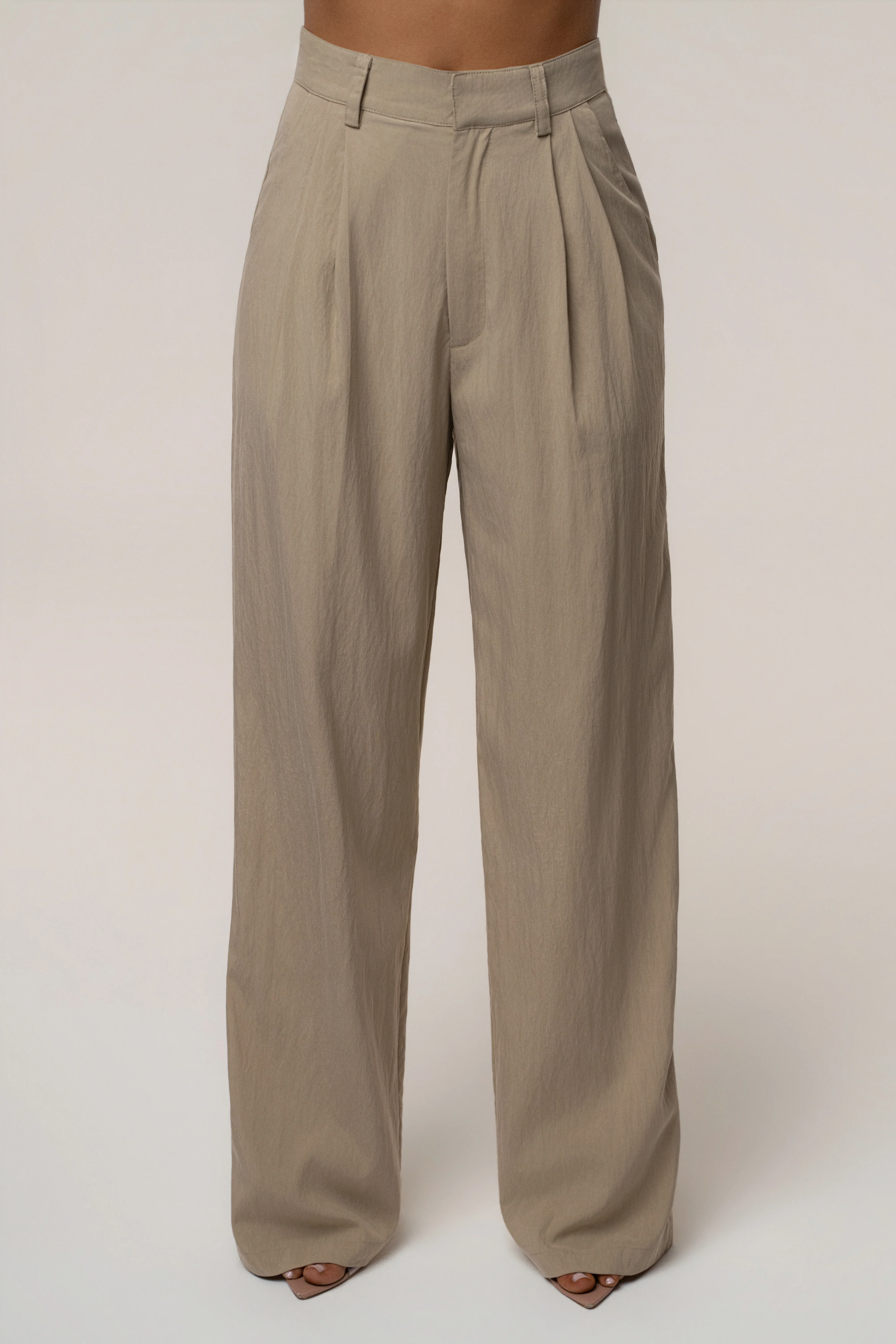 Taupe Essential Flow Trouser