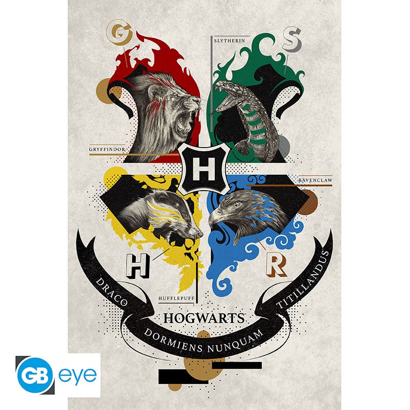 HARRY POTTER Poster Animal Crest (91.5x61cm)