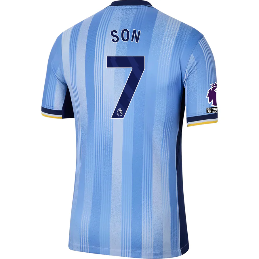 Tottenham Son Heung-min Away Jersey w/ EPL + No Room For Racism Patches 24/25 (Cobalt Bliss/Binary Blue)