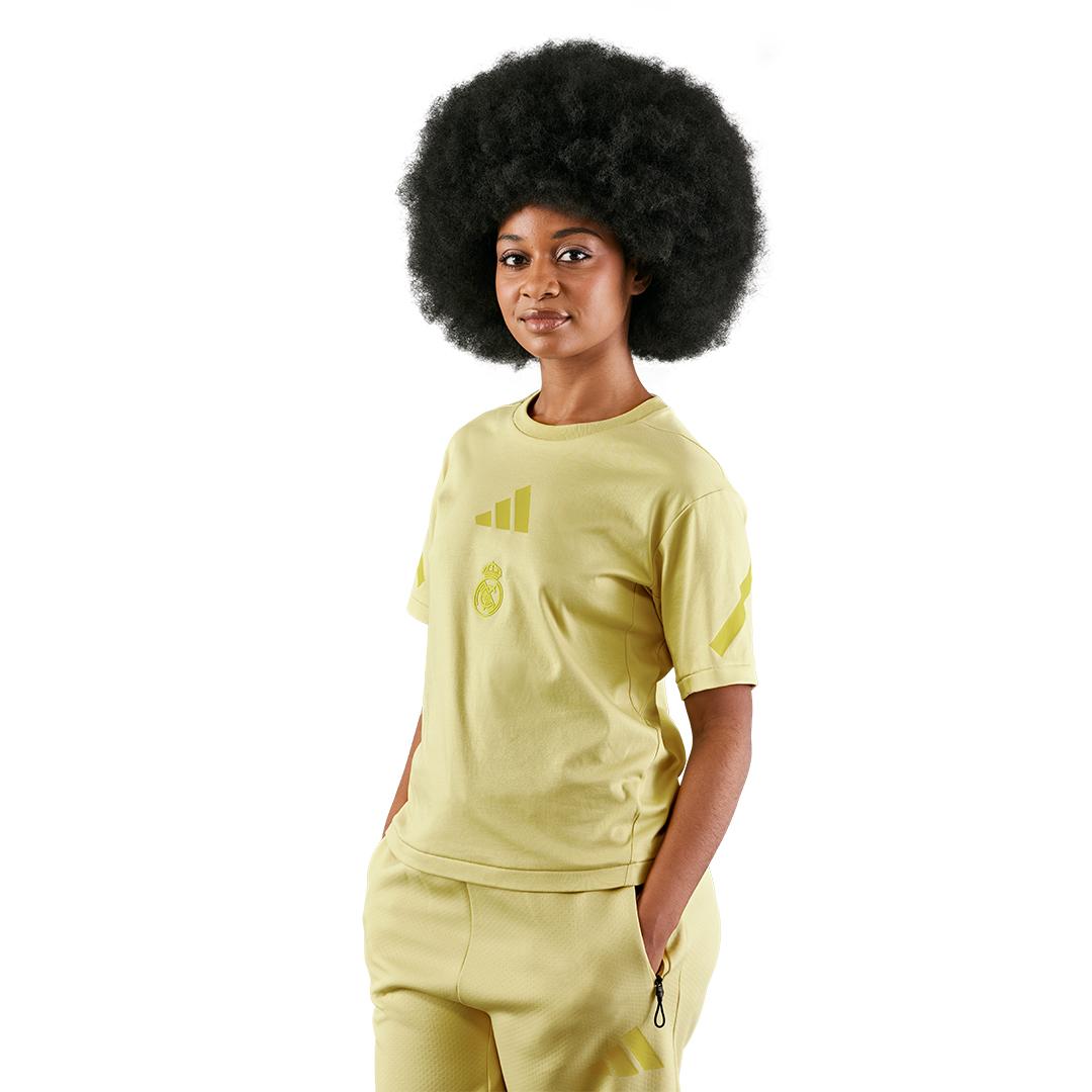 Womens adidas Real Urban T-Shirt Yellow