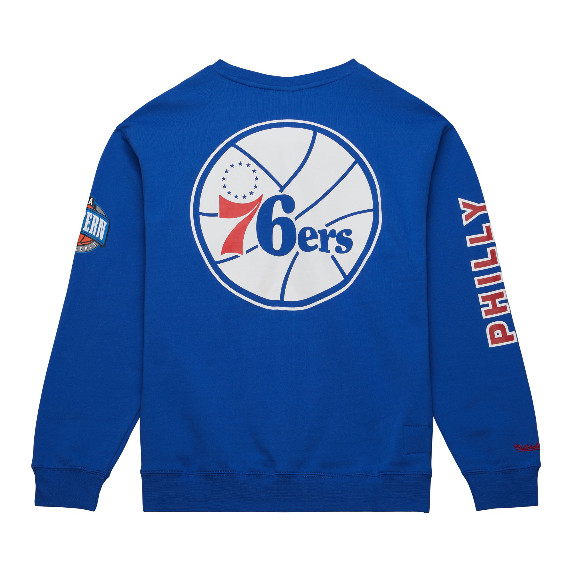 Philadelphia 76ers Mitchell & Ness There and Back NBA Crewneck Sweater