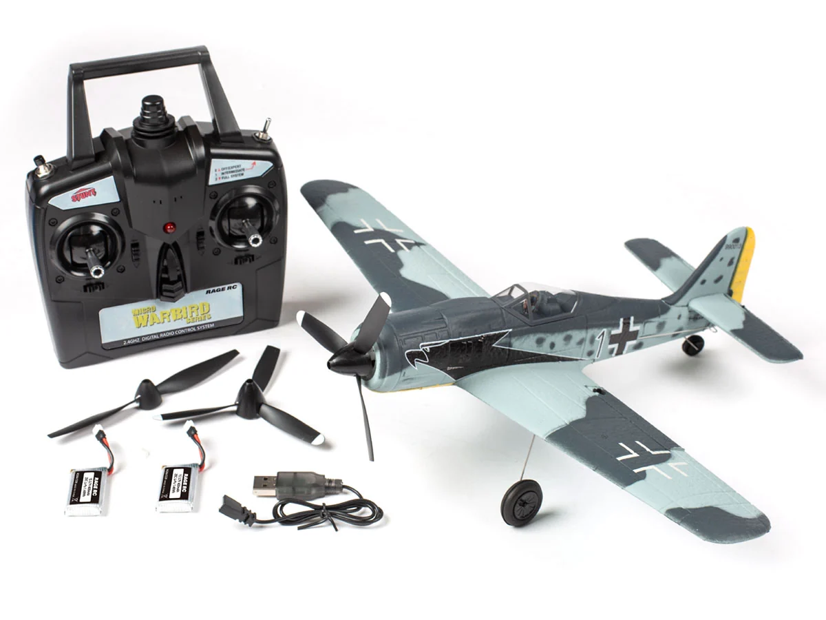 Focke-Wulf Fw 190 Micro RTF Airplane with PASS, RAGE R/C, RGRA1308