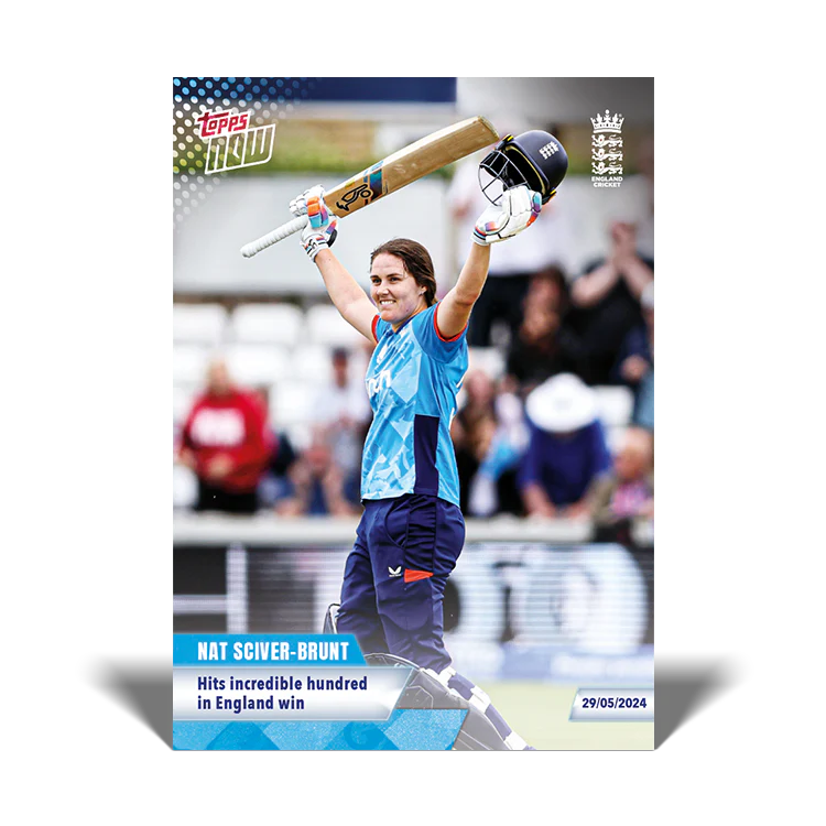 Nat Sciver-Brunt - Hits sparkling hundred in England win. - 23/24 ECB TOPPS NOW® Card 4 - PR: 23