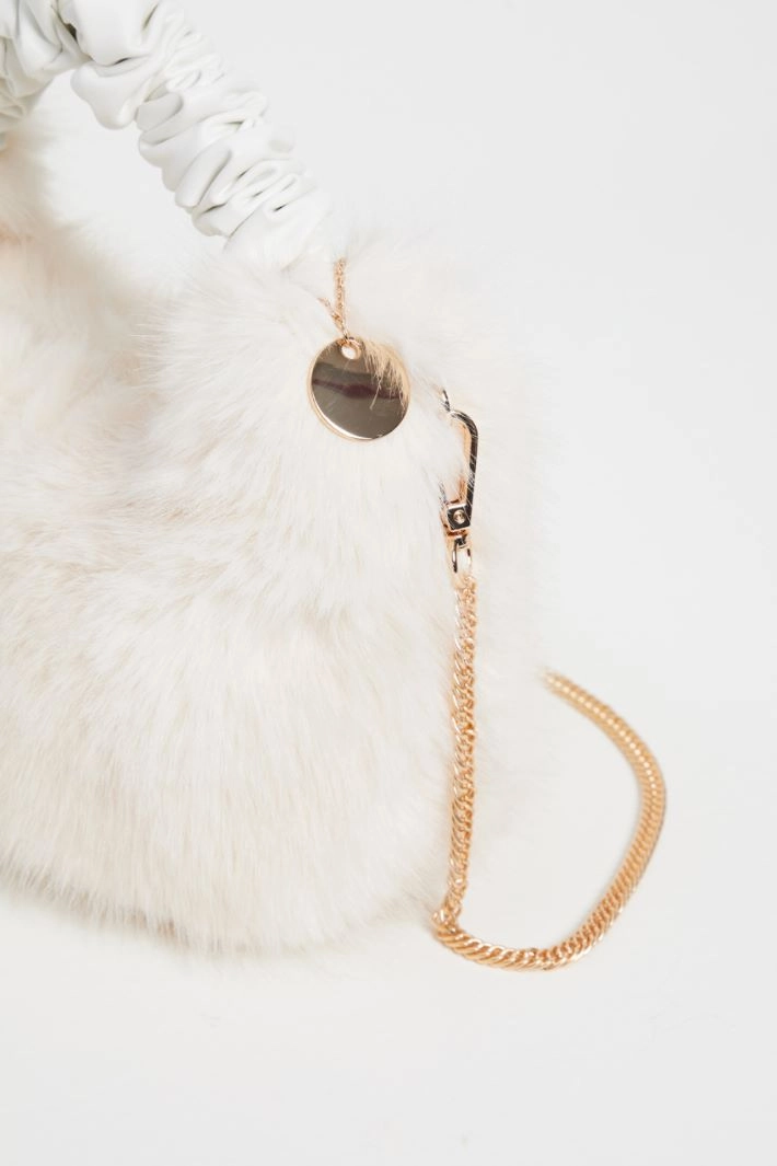 Bag in soft and warm fabric - CREAM