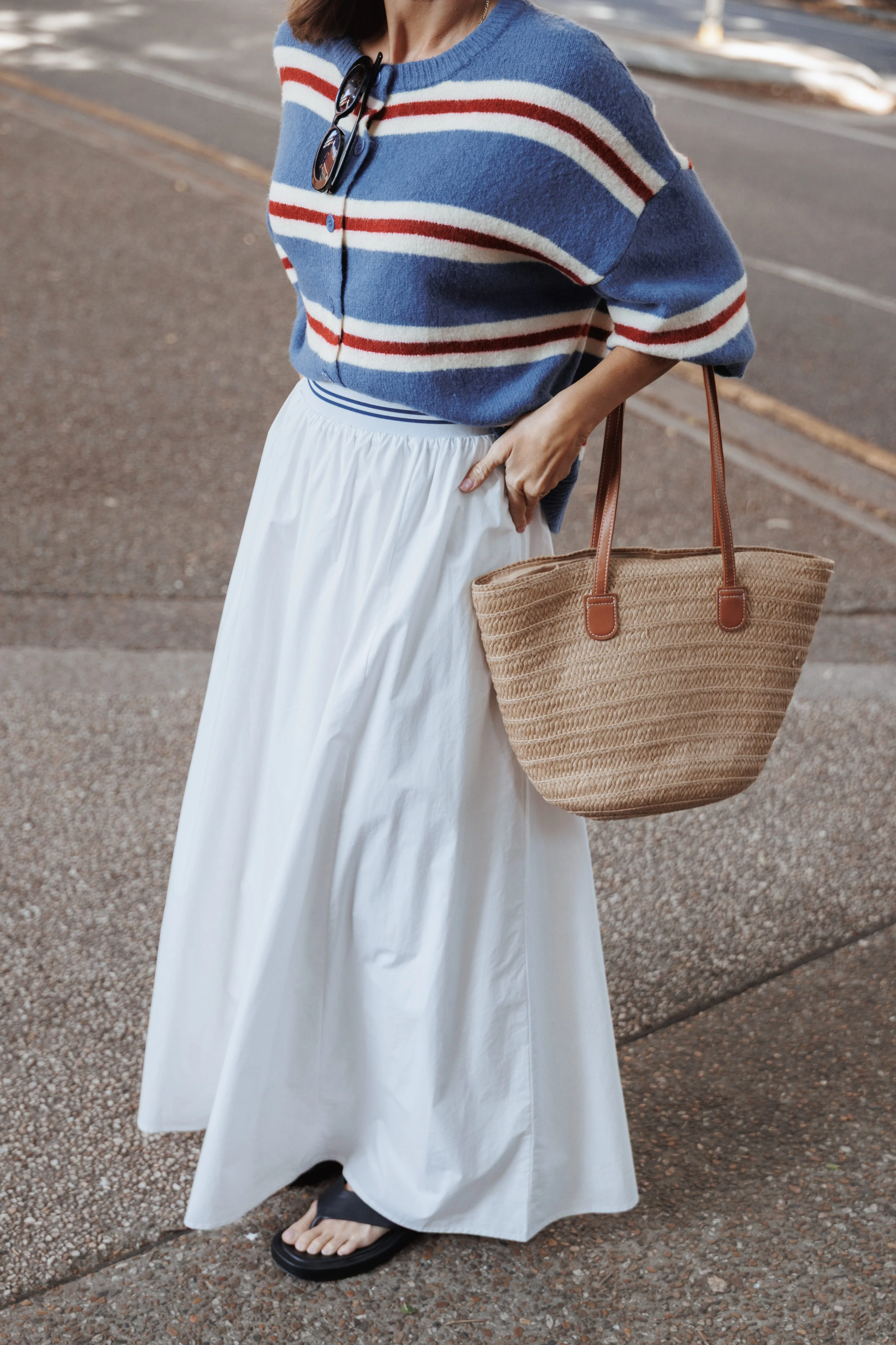 Christine Maxi Skirt - White