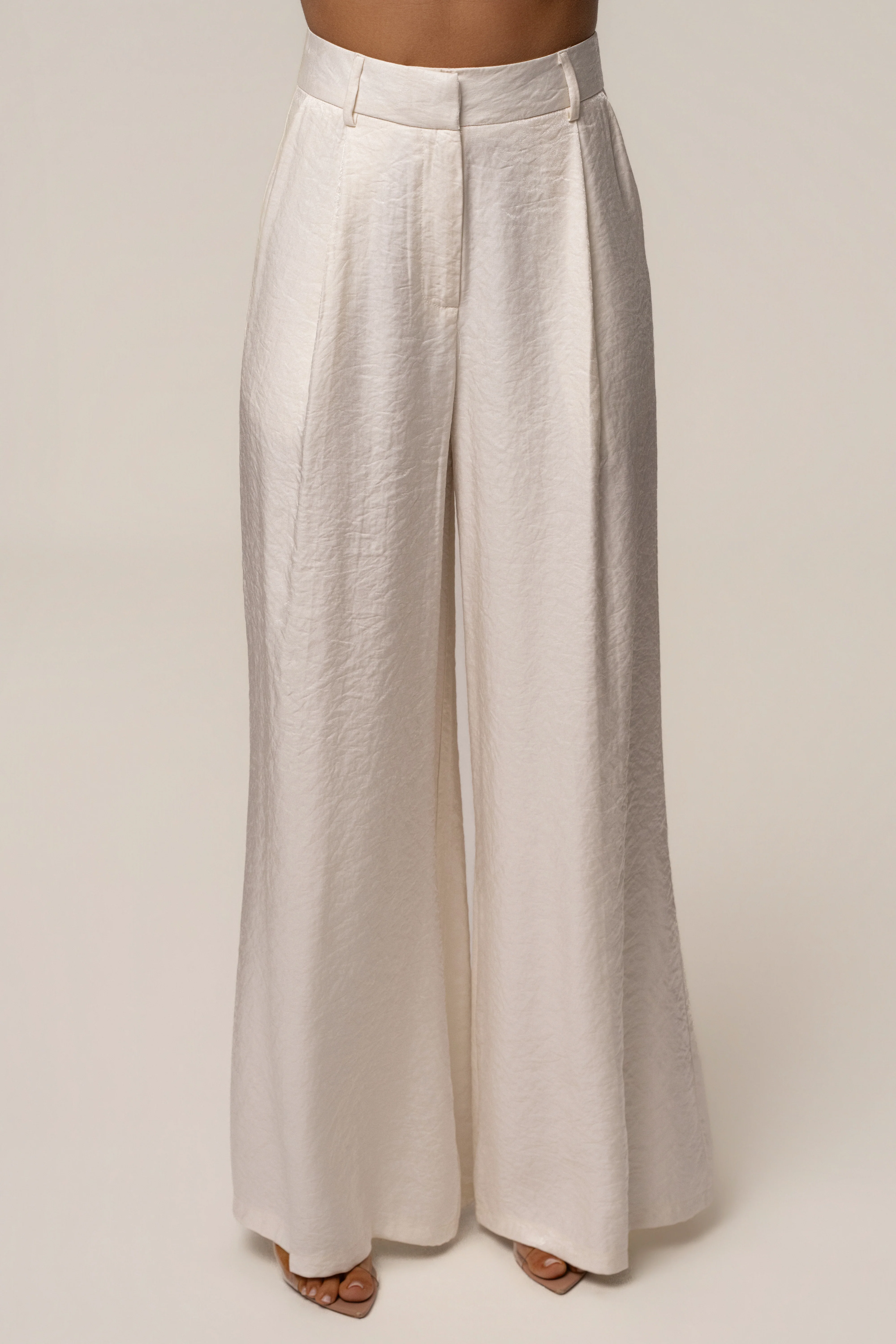 Ivory Monaco Wide Leg Pant