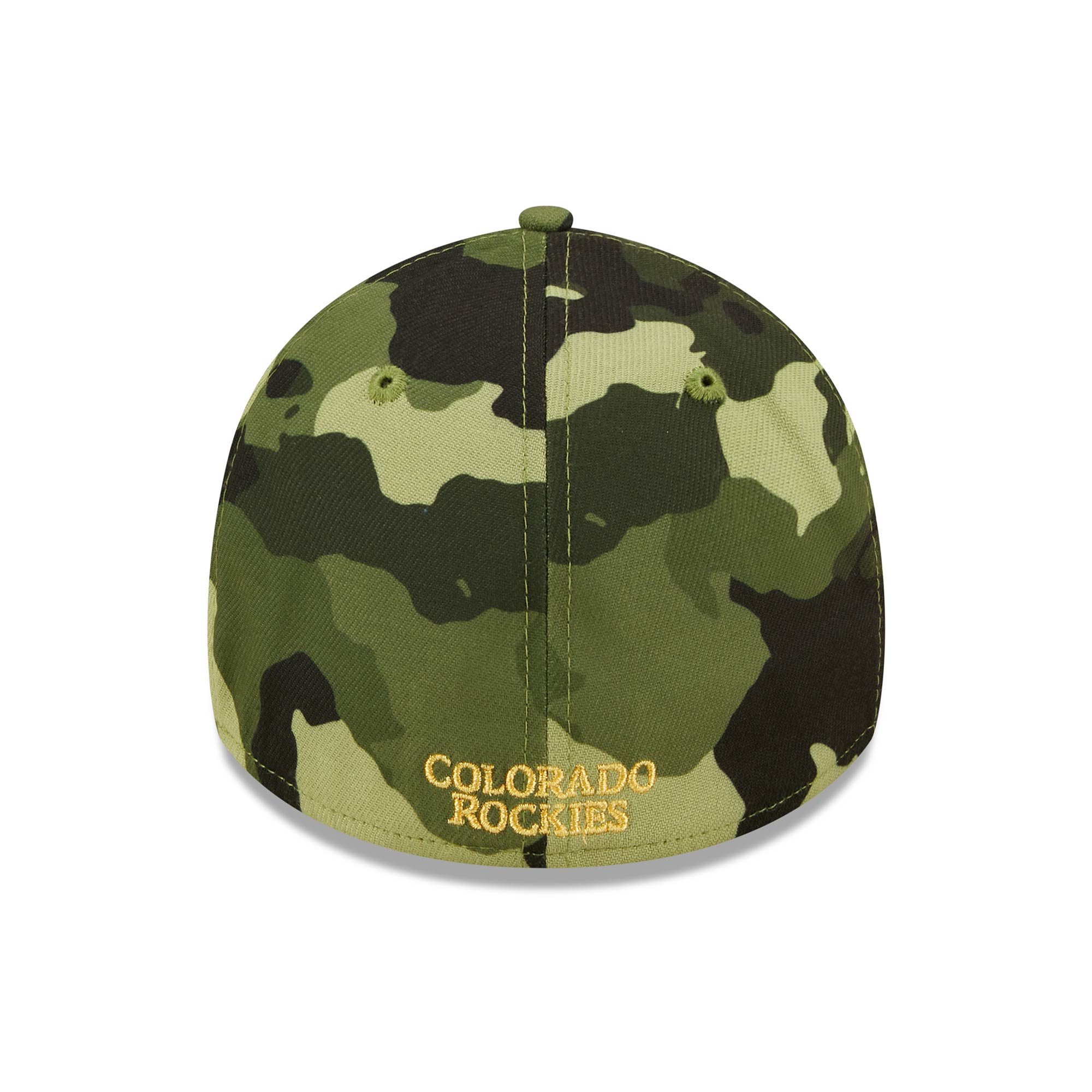 Colorado Rockies 2022 MLB Armed Forces New Era 39THIRTY Flex Cap