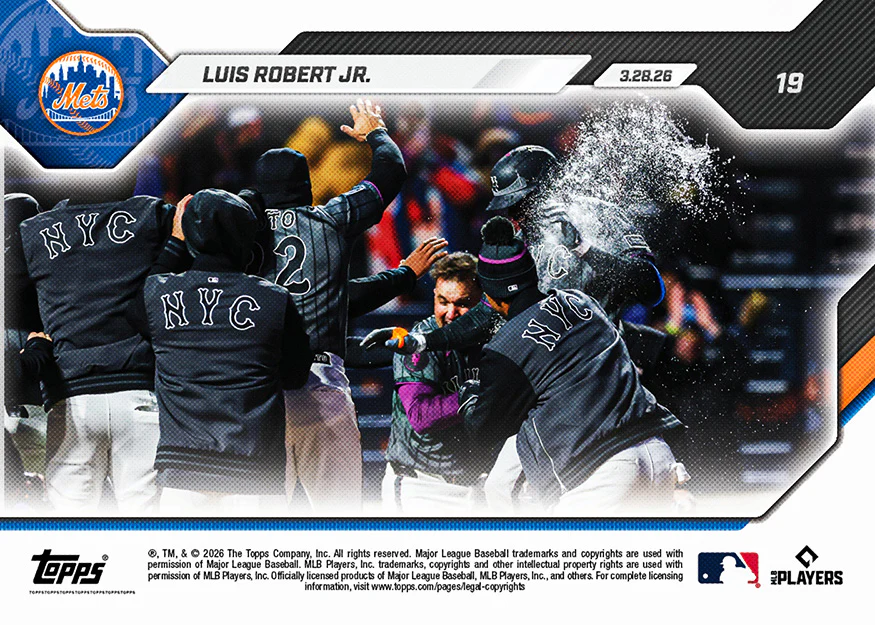 Luis Robert Jr. - 2026 MLB Topps NOW® - Card 19 - PR: 757