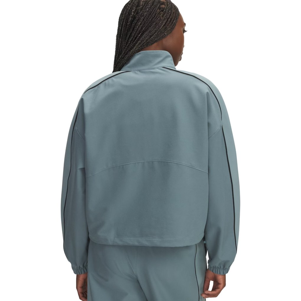 Under Armour UA Rival Swoven Jacket Women - Jasper Blue/Serpentine/Black