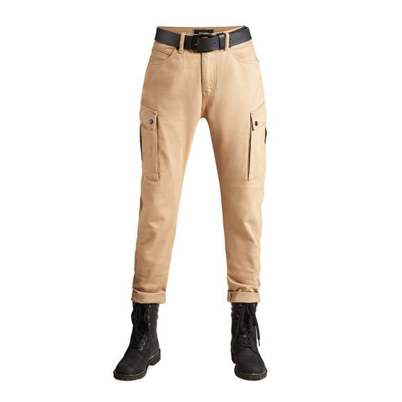 Pando Moto Mila Motorcycle Jeans - Straight / Regular - BeigeRef: PAN0045