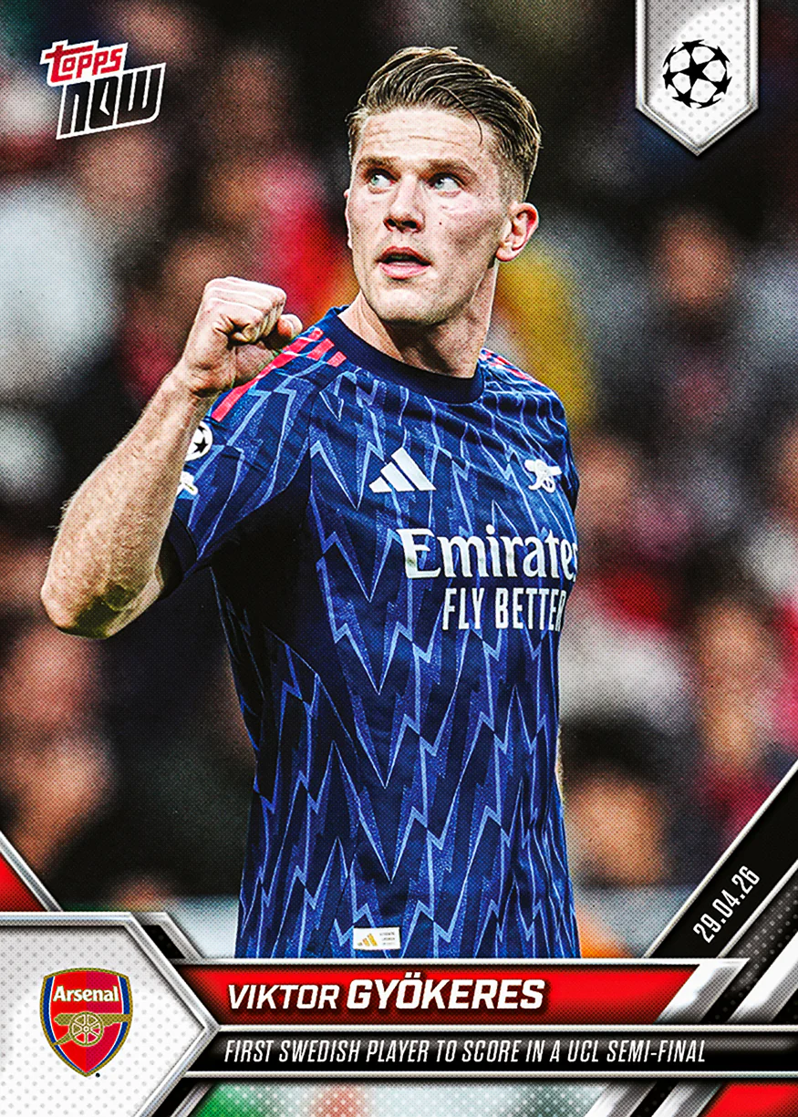 Viktor Gyökeres - 2025-26 UCL Topps NOW® - Card 131 - PR: 1070