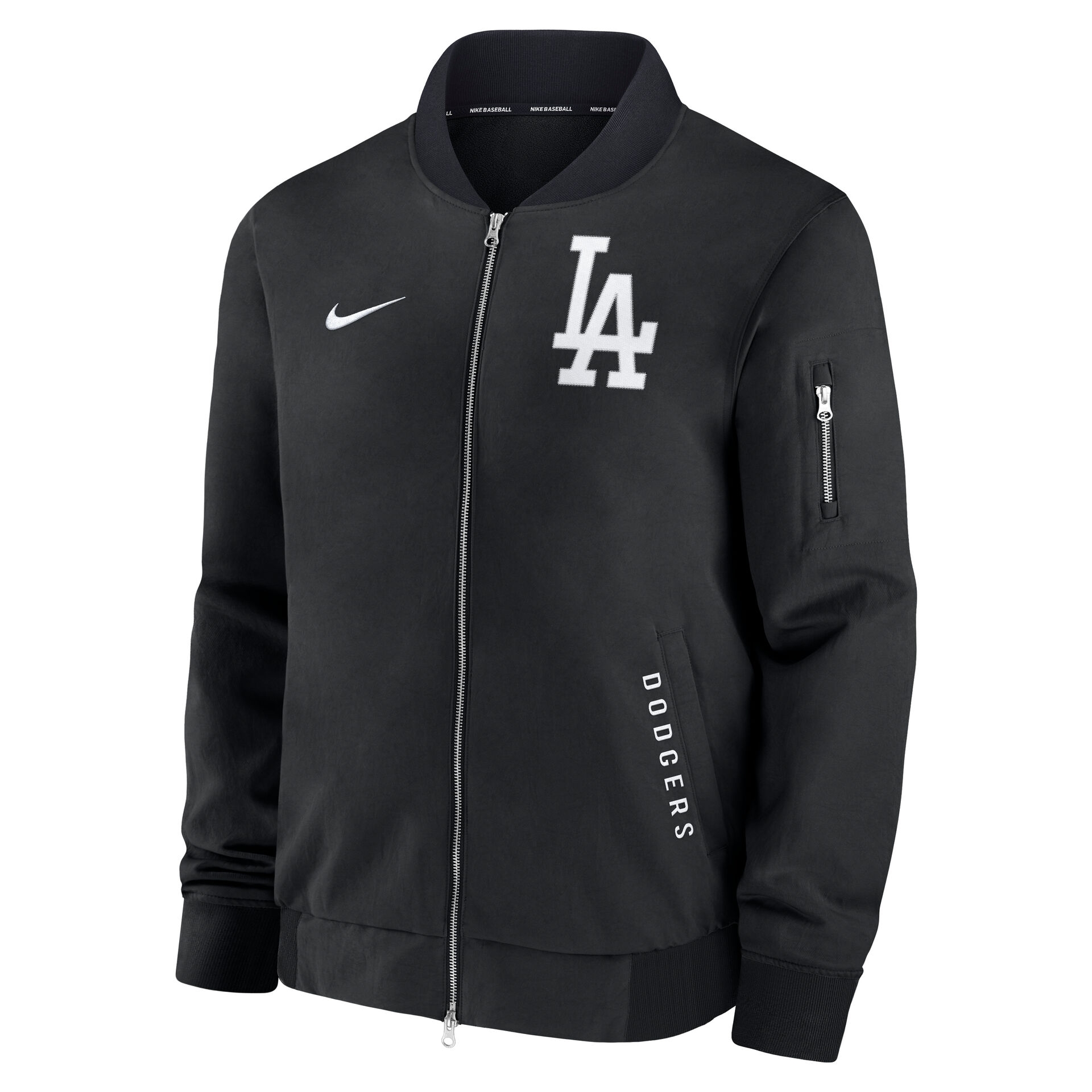 Los Angeles Dodgers 2026 MLB Authentic Dugout Bomber Jacket Black