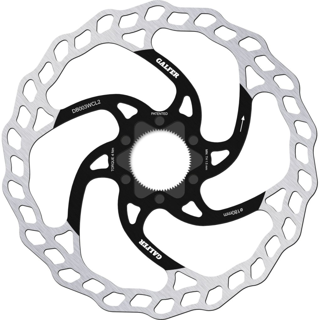 Galfer Wave Brake Disc - MTB | Fixed | Centerlock - 2.0mm