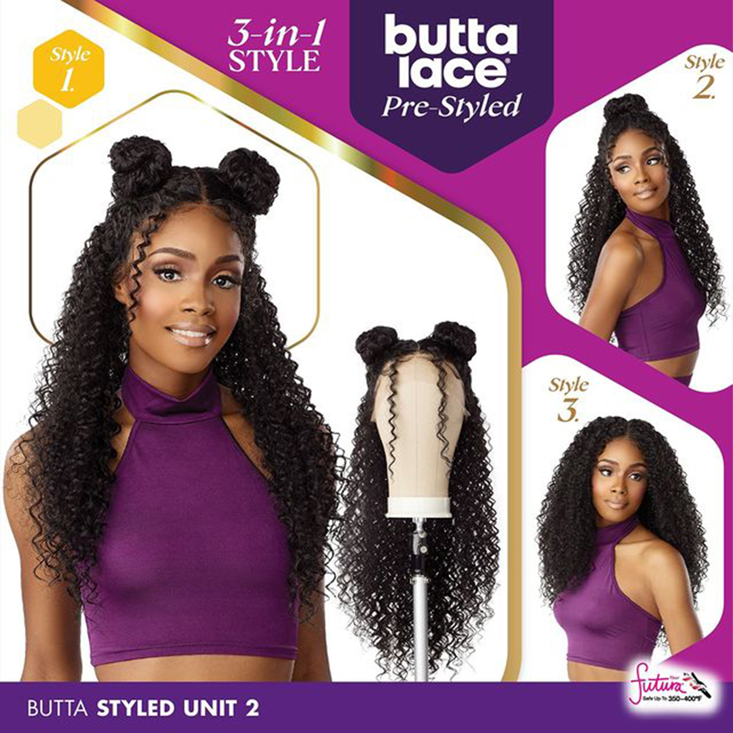 Sensationnel HD Lace Front Wig Glueless Butta Pre-Styled Unit 2