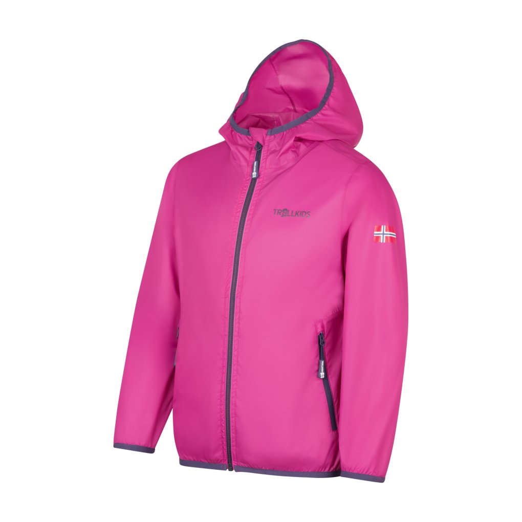 Trollkids Trolltunga Jacket Kids - Dark Pink/Deep Violet