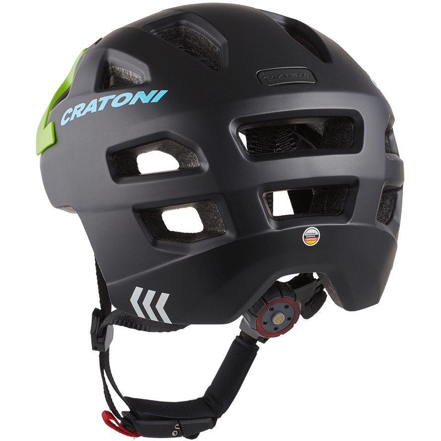 CRATONI Maxster Pro Bike Helmet Kids - lime-blue matt