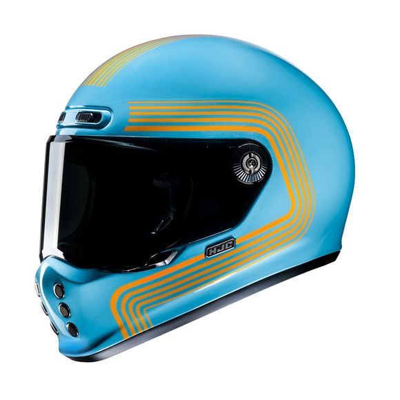 HJC V10 full face helmet - FONI - Blue / OrangeRef: HJ1085