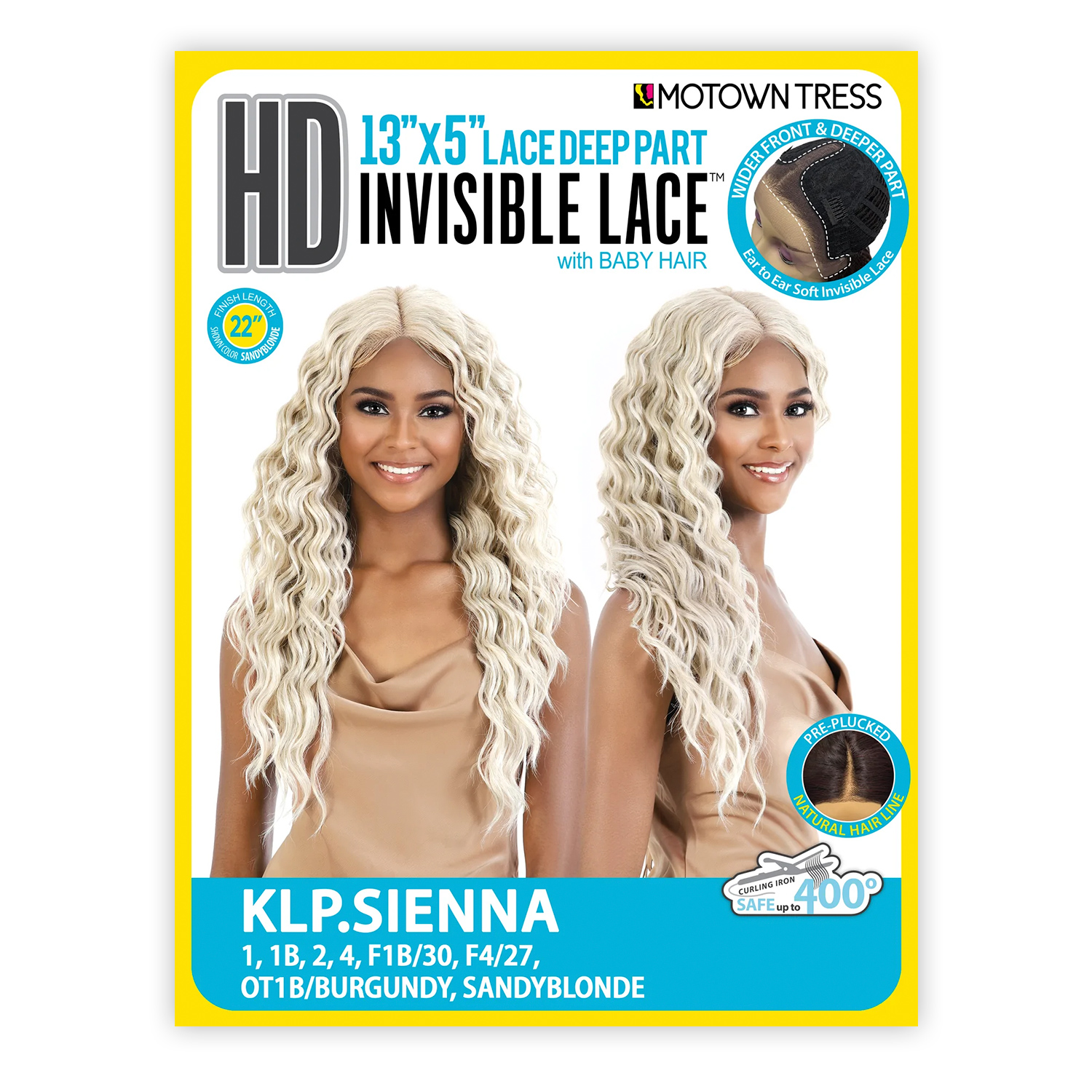 Motown Tress HD Lace Front Wig 13X5 Invisible Lace Part KLP.Sienna
