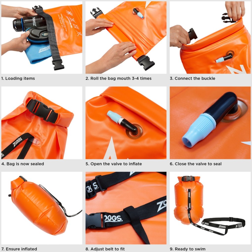 Zoggs Hi Viz Swim Buoy - Orange