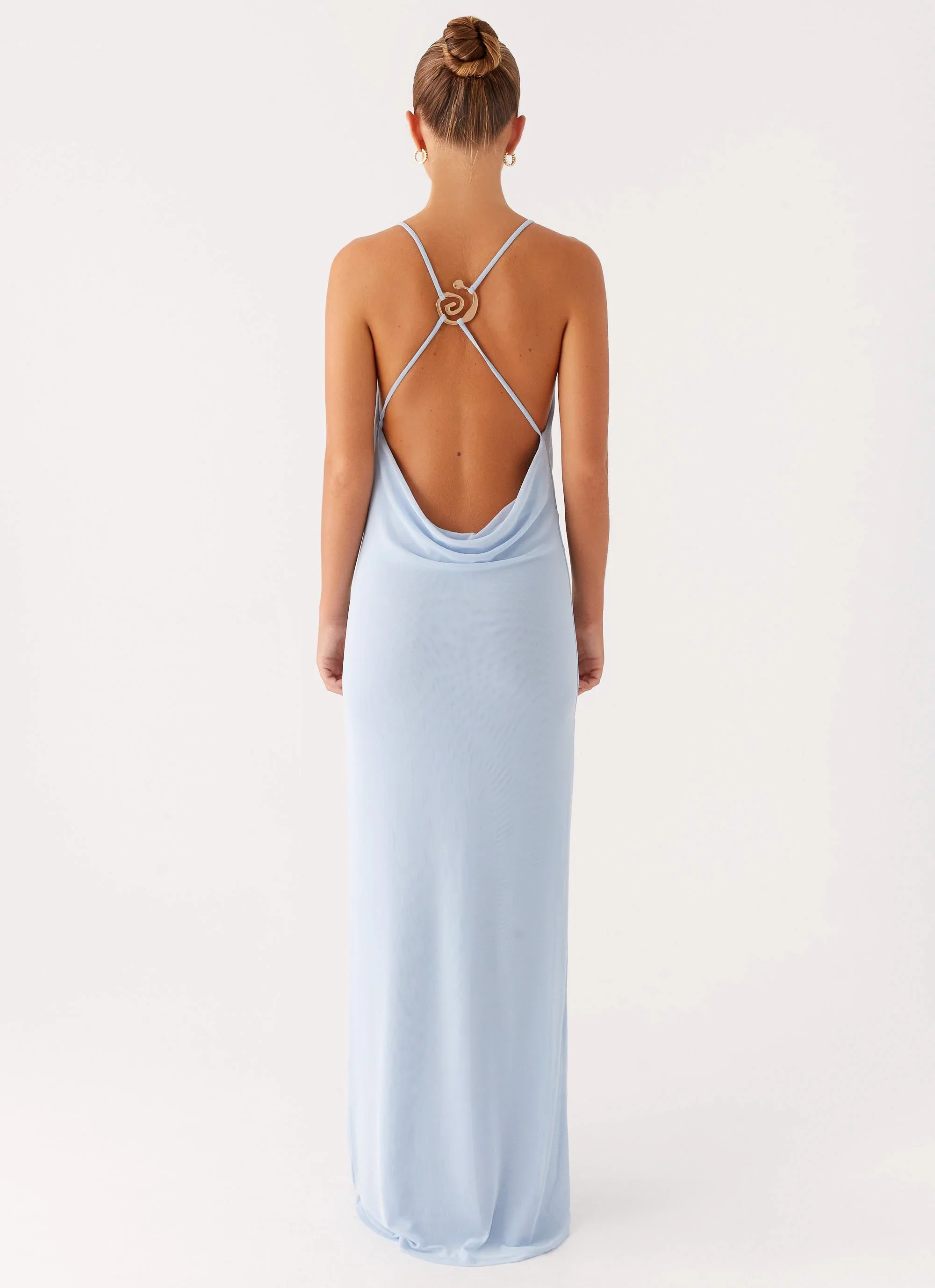 Game Player Maxi Dress - Blue