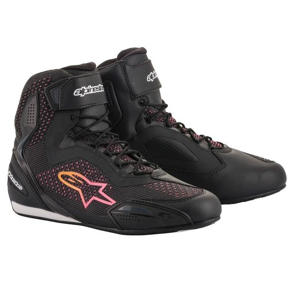 Alpinestars Stella Faster -3 Rideknit - Black / Pink Motorcycle SneakersRef: AP11987