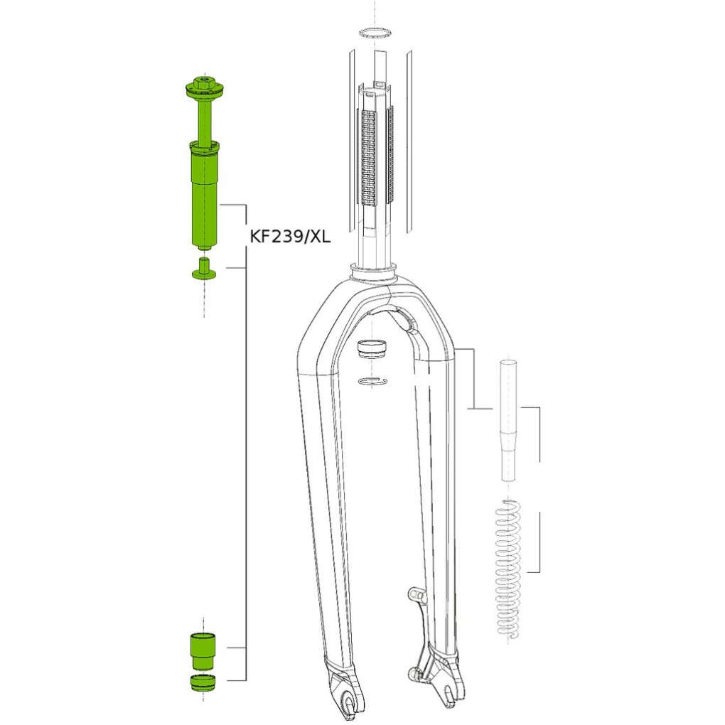Cannondale Damper Cartridge KF239/XL for Fatty DL50XL