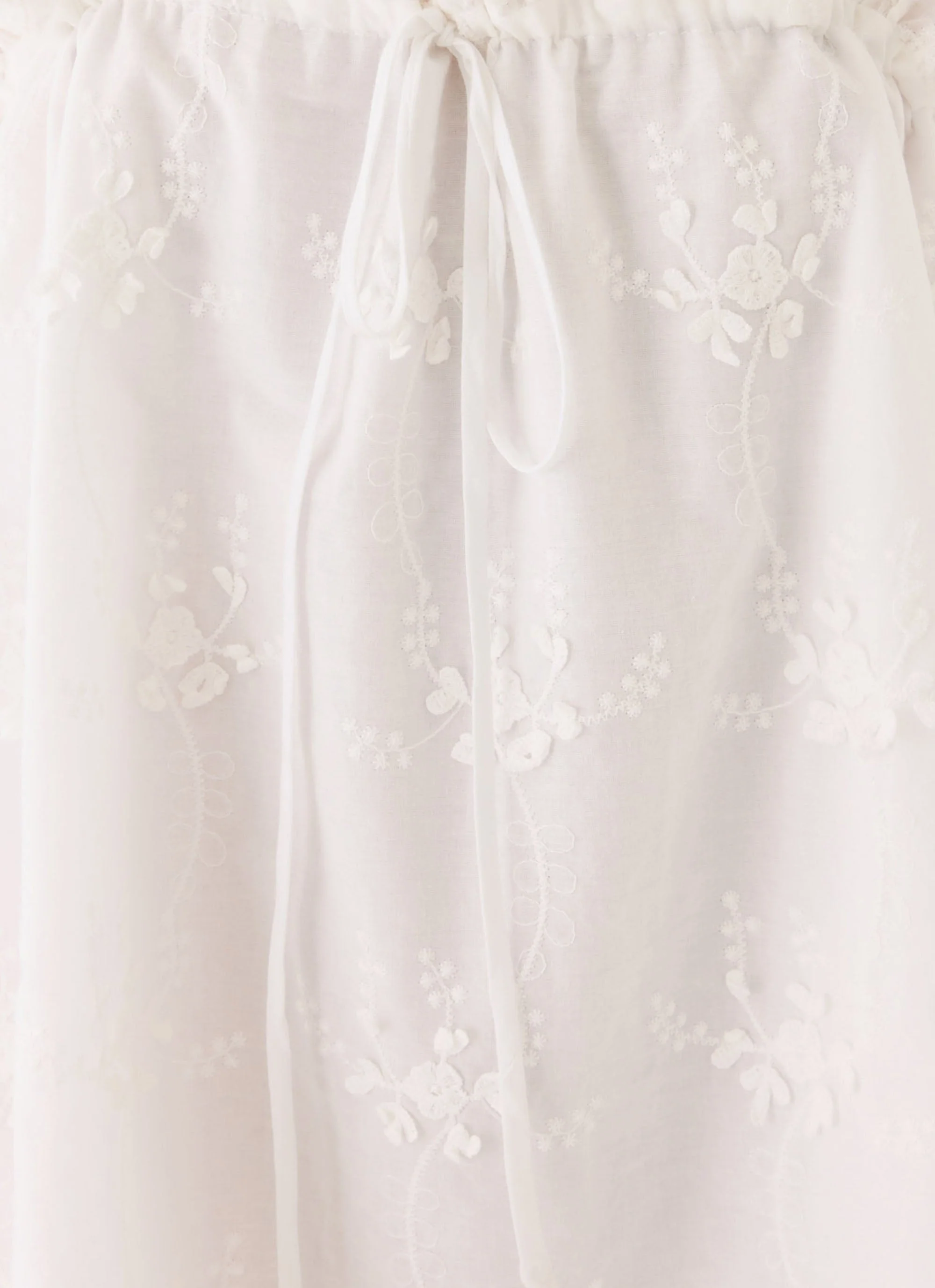 Mianna Cotton Mini Dress - White