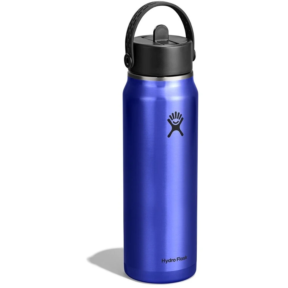 Hydro Flask 32oz Lightweight Wide Mouth Insulated Bottle + Flex Straw Cap - 946ml - Sapphire Blue