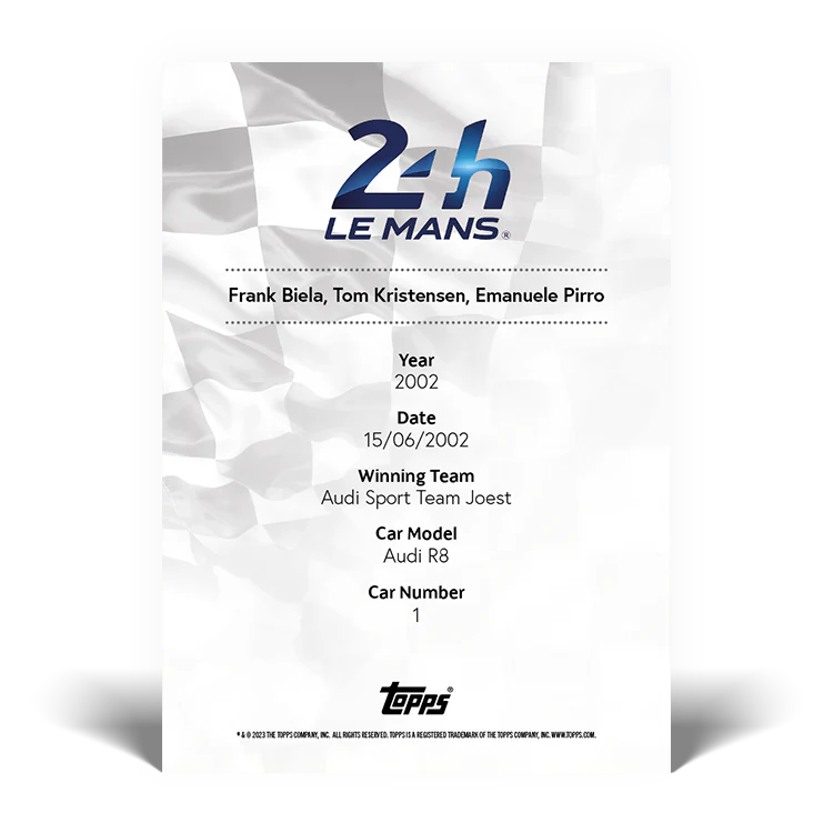 2023 Topps 24H of Le Mans Poster Art #57 - Topps UK