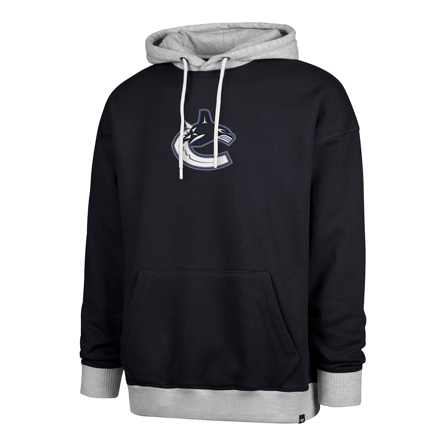 Vancouver Canucks Patch '47 Drop Shoulder NHL Hoodie Navy