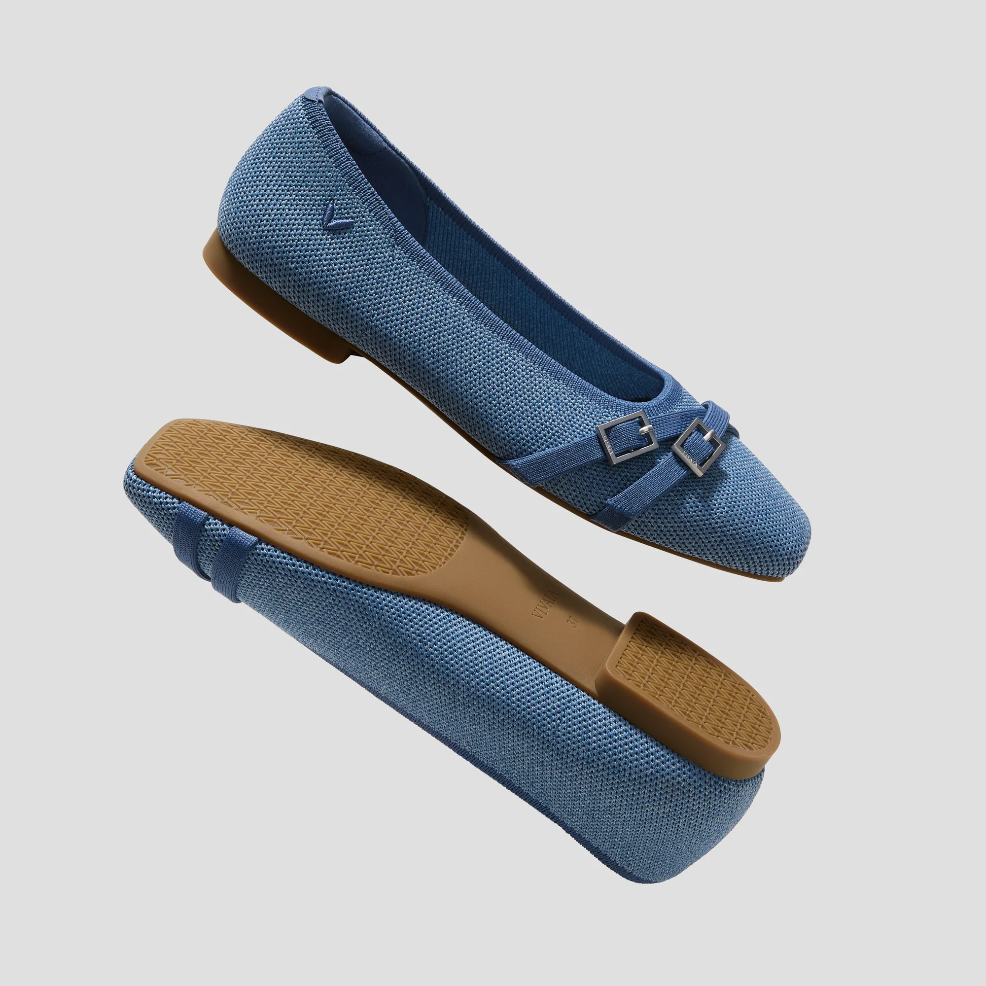 Square-Toe Margot Crisscross Flats (Marah)