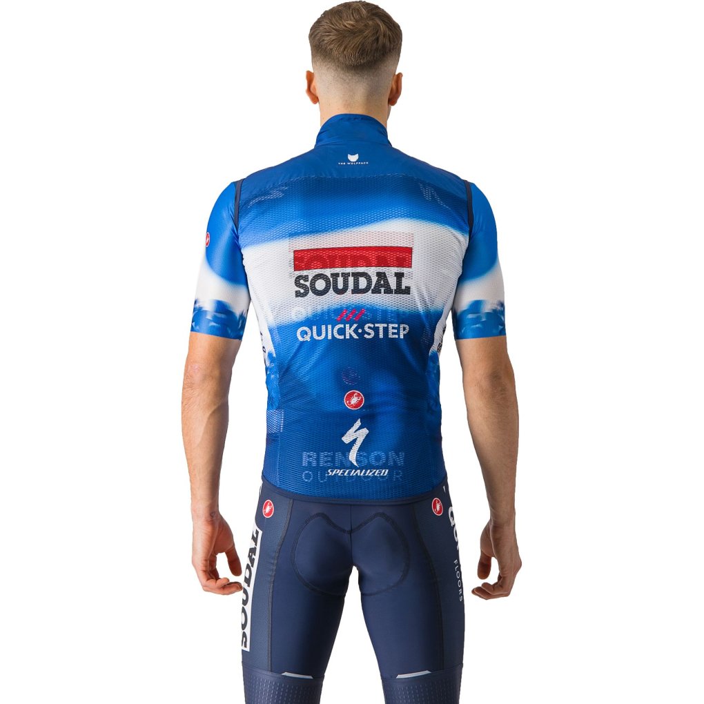 Castelli Pro Light Wind Vest Team Soudal Quick-Step Men - ceramic blue/white 087