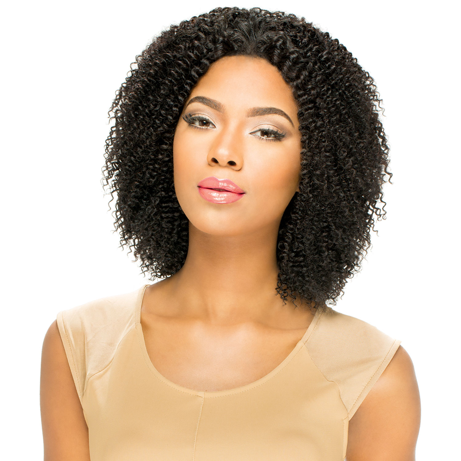 Sensationnel Unprocessed Peruvian Virgin Remy Human Hair Weave Bare & Natural Cork Screw 10S 3Pcs