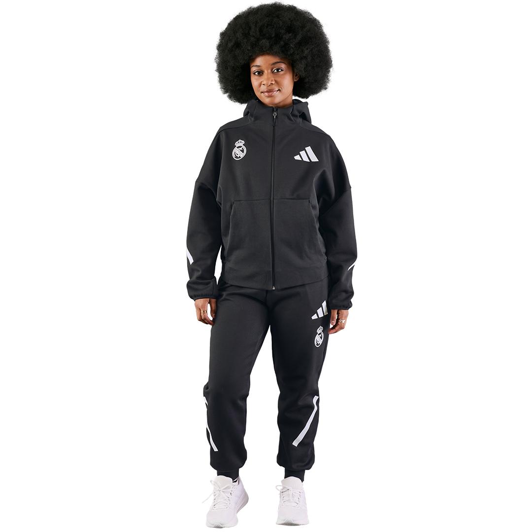 Womens adidas Real Urban Full Zip Hoodie Black