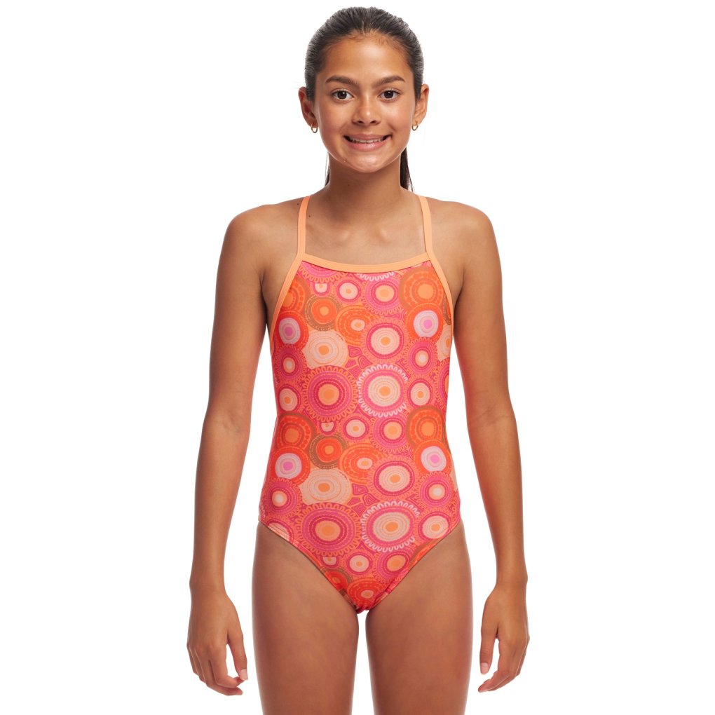 Funkita Tie Me Tight Eco One Piece Swimsuit Girls - Ahelhe