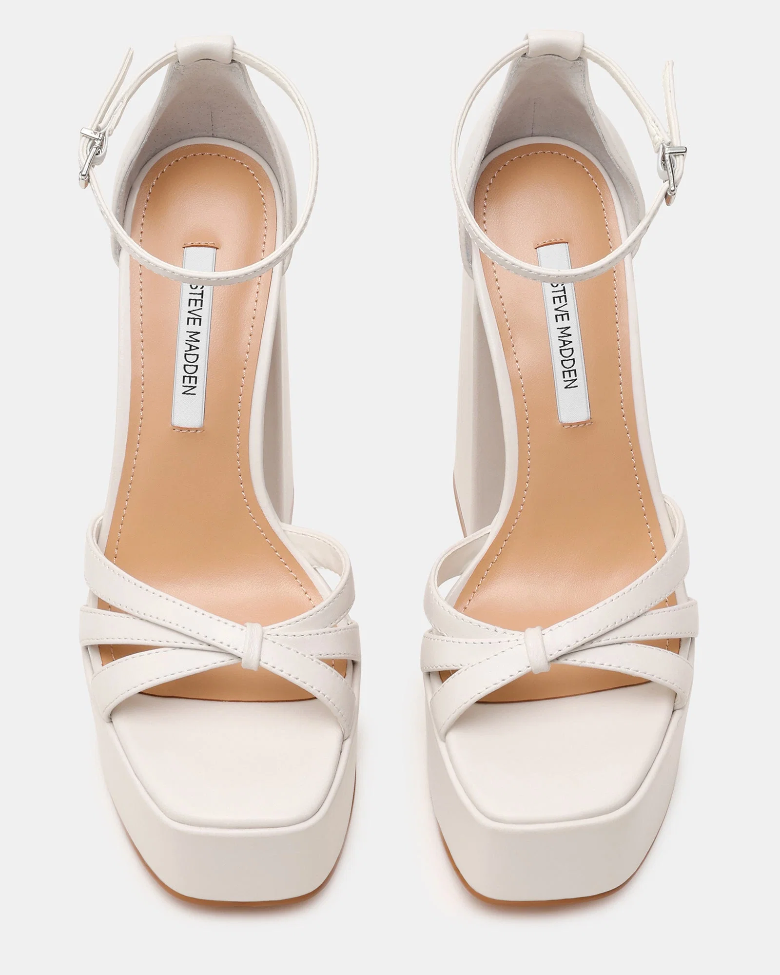 Retro White Leather