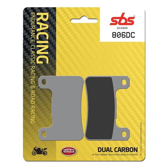 SBS 806DC Racing carbon front brake padsRef: 806DC / 806060
