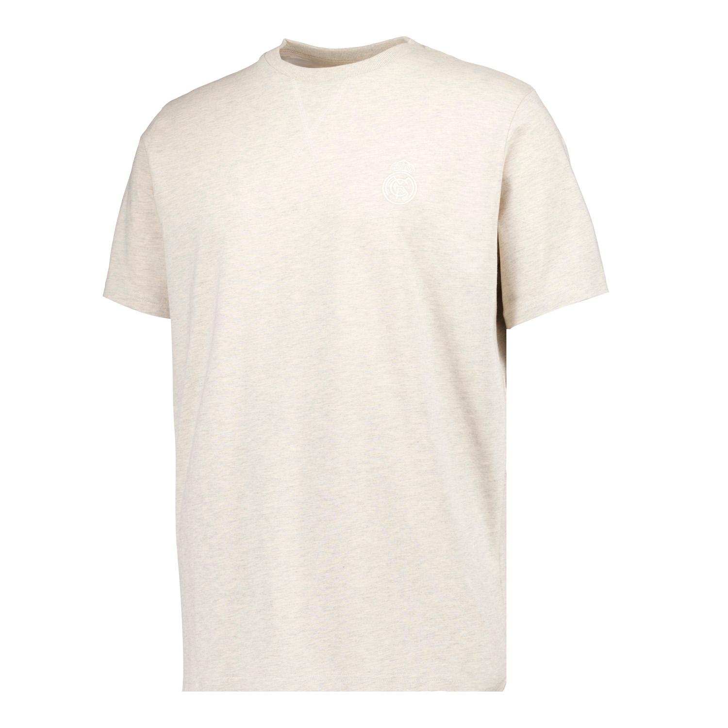Mens Plum Noir Stitch Neck T-Shirt Cream