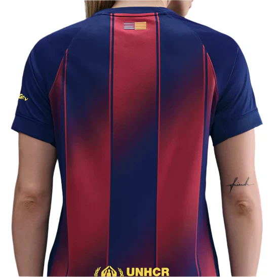 Women’s Barcelona 25/26 Home Jersey (Deep Royal Blue/Noble Red/Midwest Gold)