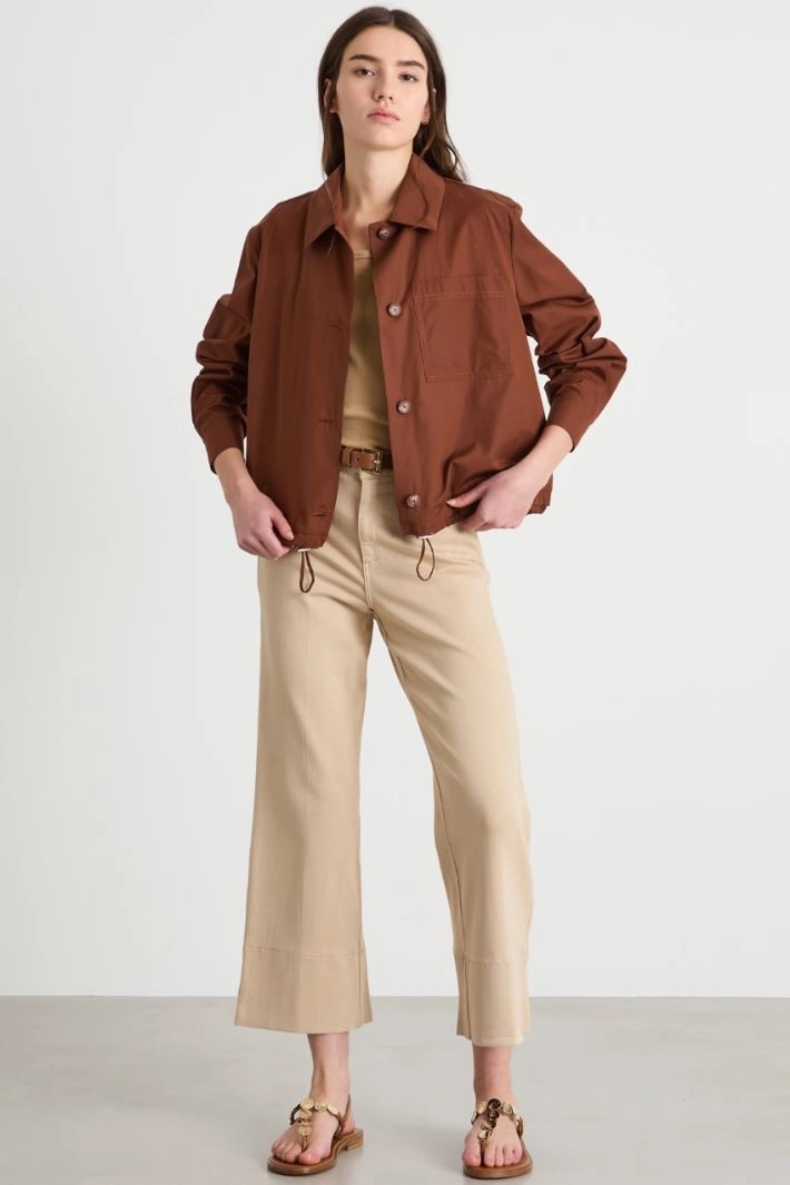 Taffeta jacket - BROWN