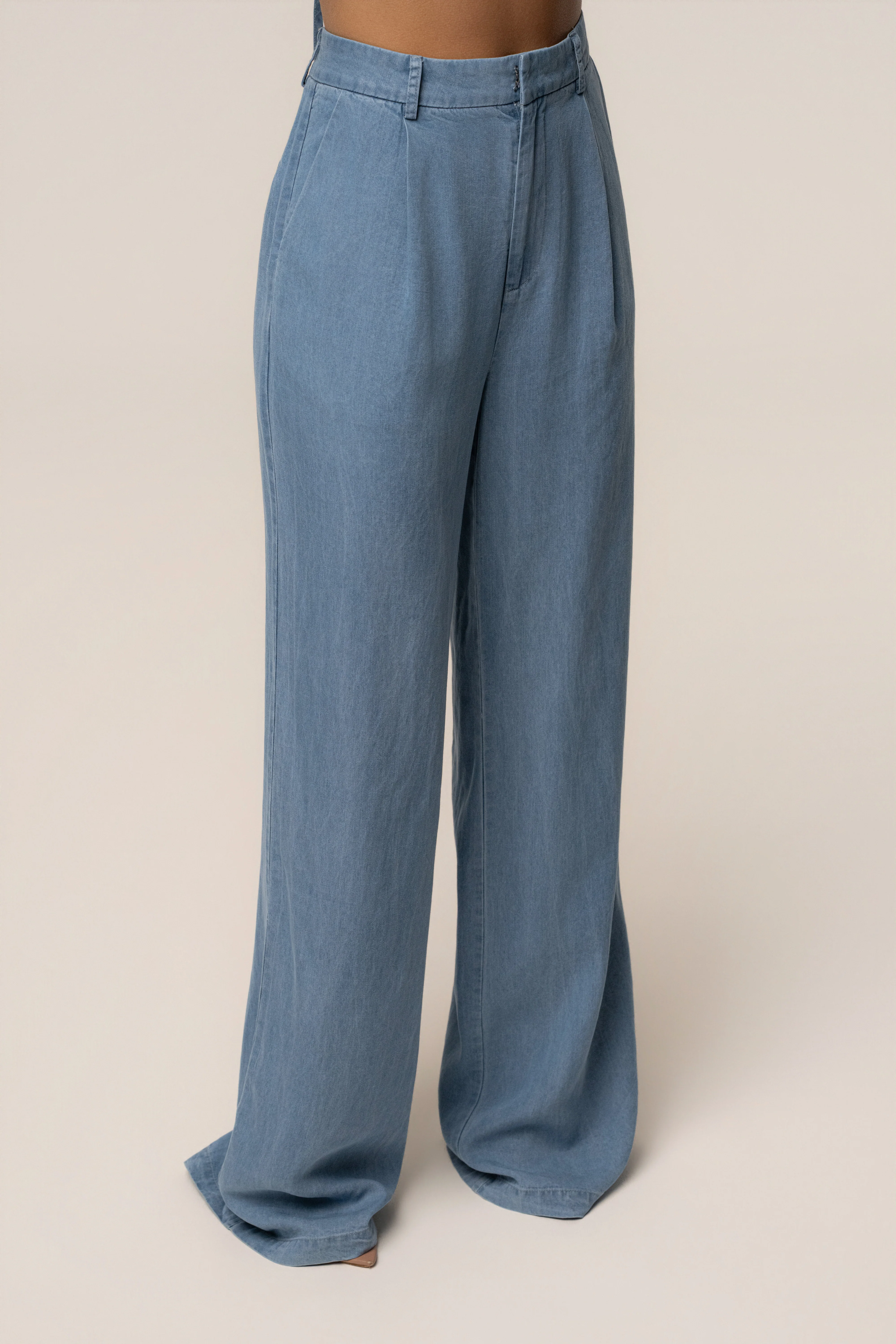 Chambray Downtown Pant